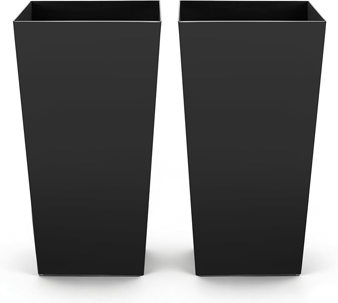 VEVOR 30 inch Tall Planters for Outdoor Plants Set of 2, Modern Large Planters by VEVOR