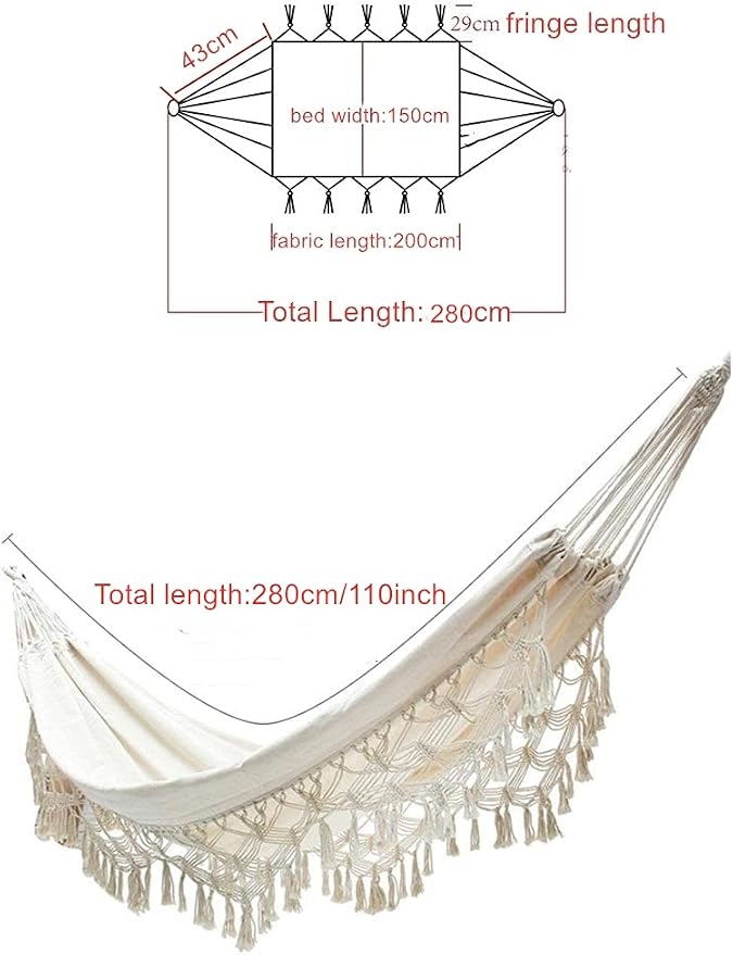 Outdoor Hammock Patio Hammock Beach Vacation Camping Climbing Traveling Hiking - Image 3