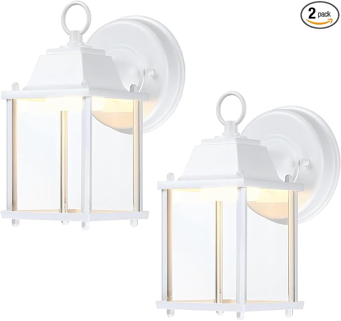 LIT-PaTH Outdoor LED Wall Lantern, Wall Sconce as Porch Light, 9.5W 800 Lumen by LIT-PaTH