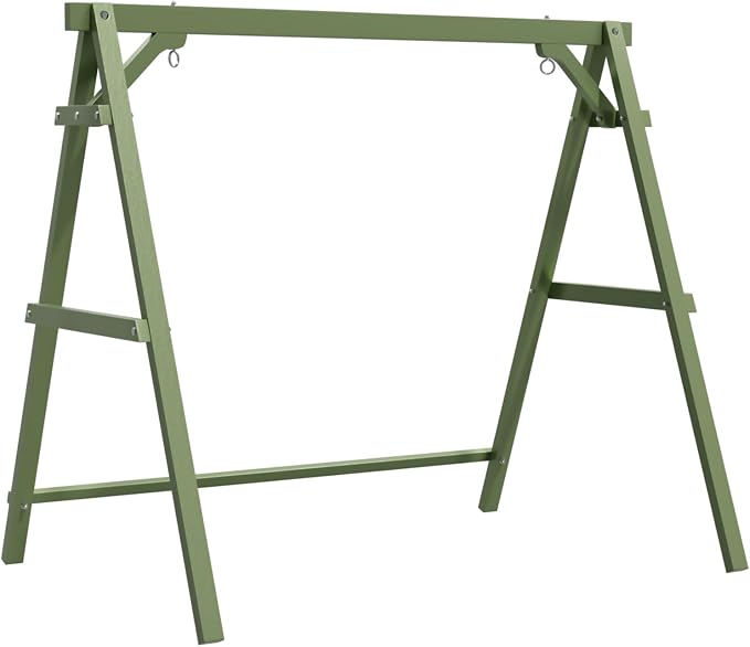 VINGLI 5FT Wooden Swing Frame, 660 LBS Heavy Duty A-Frame Porch Swing Stand by VINGLI
