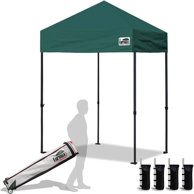 Eurmax USA Standard 5'x5' Patio Pop Up Canopy Tent Commercial Instant Canopies by Eurmax
