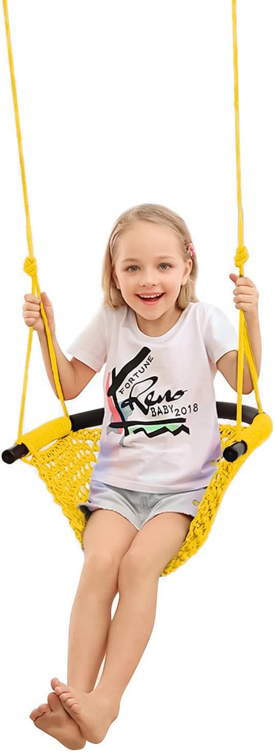 JKsmart Swing Seat for Kids Heavy Duty Rope Play Secure Children Swing Set by JKsmart