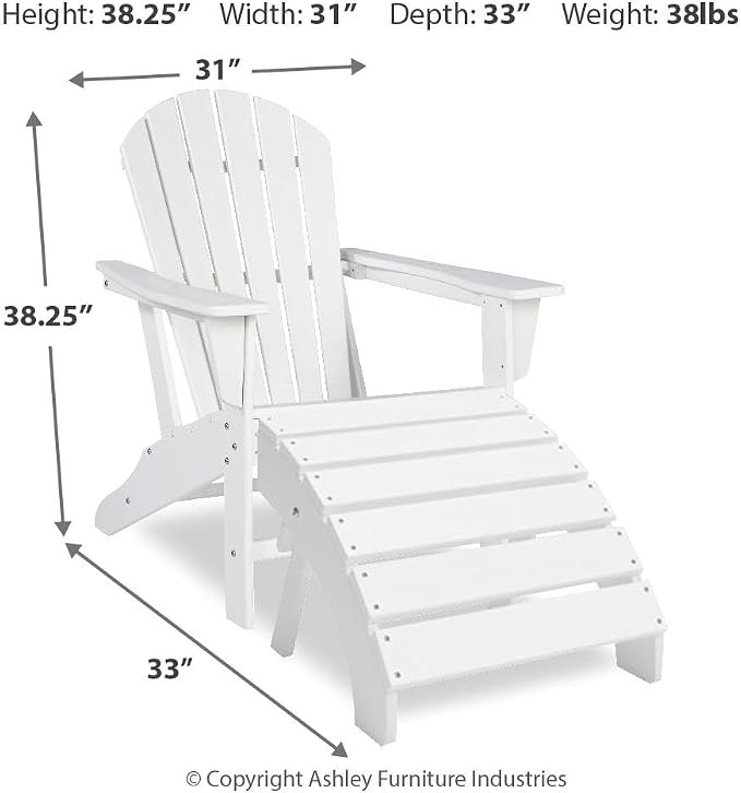 Signature Design by Ashley Sundown Treasure Outdoor Patio HDPE Weather - Image 3
