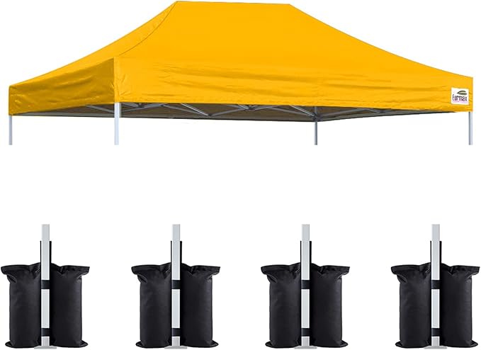 Eurmax USA Pop Up Canopy Top Gazebo Tent Cover Replacement Top Only, Bonus 4PC by Eurmax