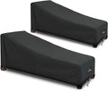 SIRUITON 2 PCS Outdoor Chaise Lounge Cover, Heavy Duty Waterproof & UV by SIRUITON