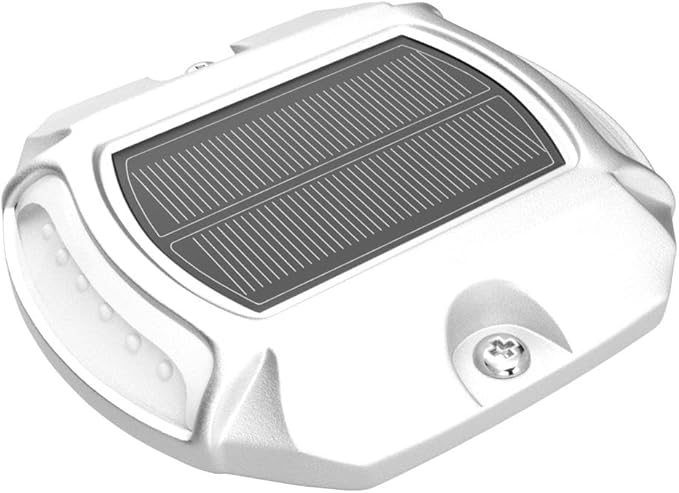 VOLISUN Solar Driveway Lights Dock Deck Lights 4-Pack, 2 Colors in 1, LED Solar - Image 4