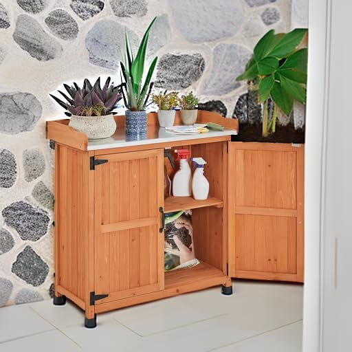 Yaheetech Garden Potting Bench Table - Image 5
