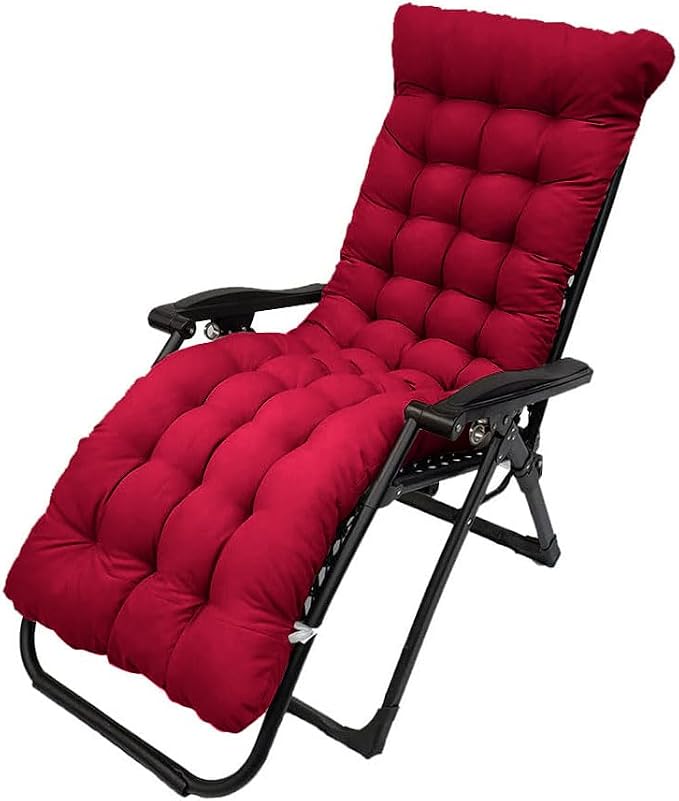 Patio Chaise Lounger Cushion, 61in Lounge Chair Recliners Chair Cushions by Pasrdqoyp