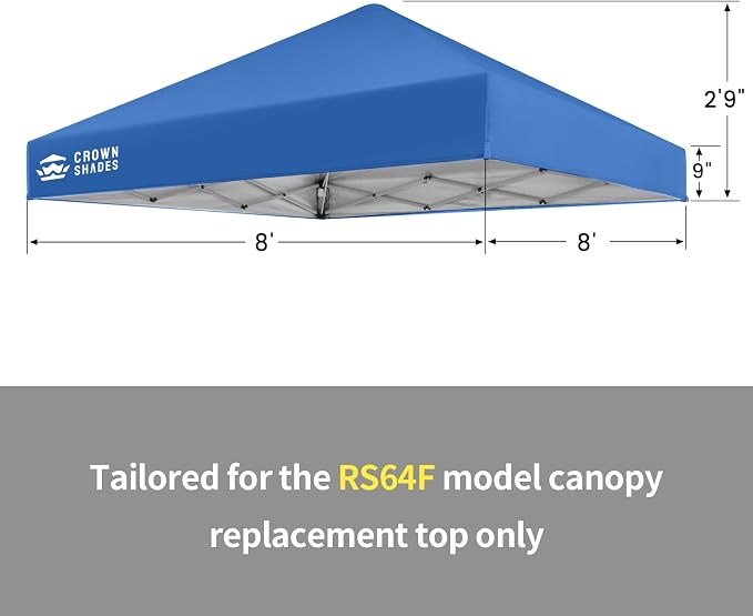 CROWN SHADES 8x8 Canopy Replacement Top - Image 2