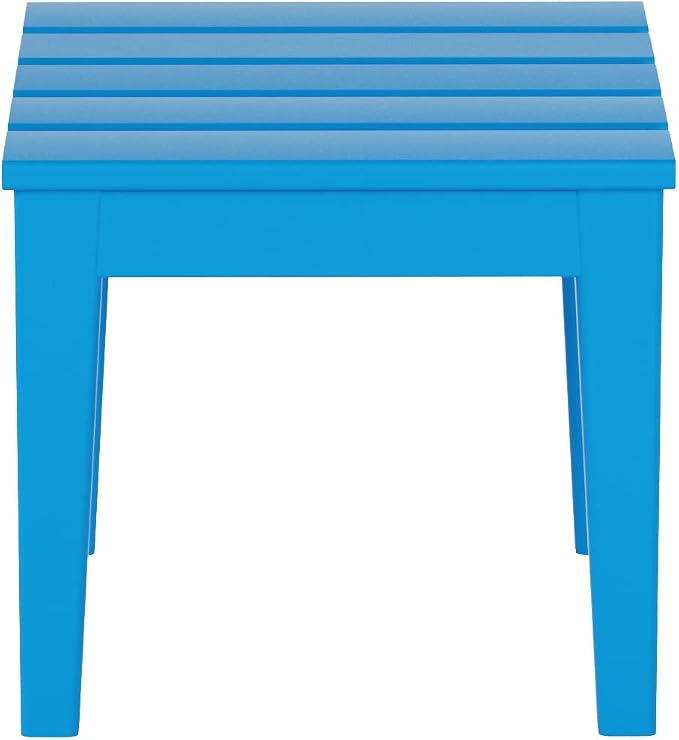 WestinTrends Ashore Outdoor Patio Modern Adirondack Side Table, Pacific Blue - Image 4