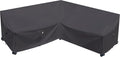 Heavy Duty Outdoor Sectional Sofa Cover, Waterproof 600D Patio Sectional Couch by Flexiyard