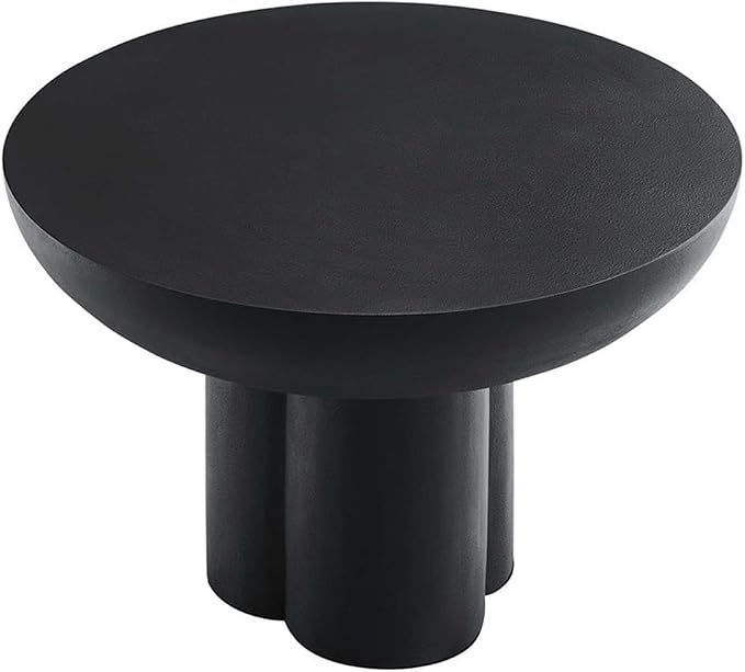 Modway EEI-6760-BLK Caspian Round Concrete Coffee Table - Image 4