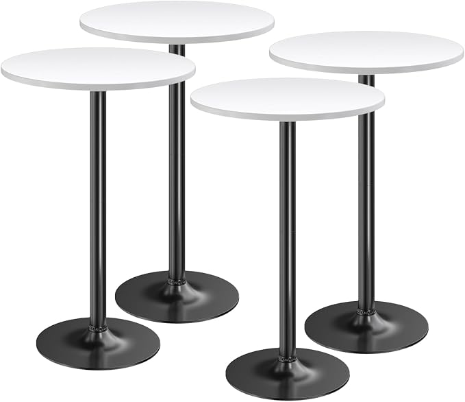 Furmax Bistro Pub Table Round Bar Height Cocktail Table by Furmax