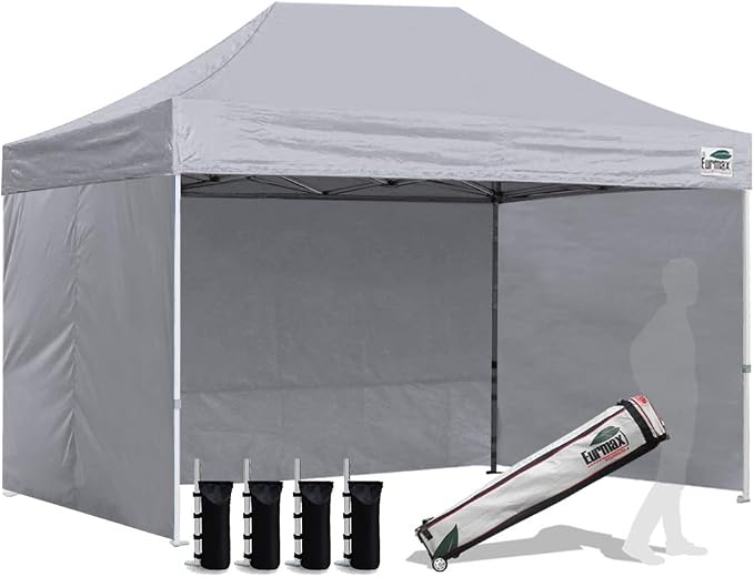 Eurmax USA 8'x12' Pop-up Canopy Tent Commercial Instant Canopies by Eurmax