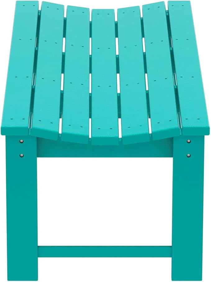 WO Home Furniture 48" Modern Backless Bench, HDPE Plastic - Image 8