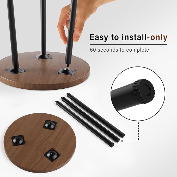Plant Stand Indoor 2 Pack: Plant Table 14''&20'' Wooden & Metel Heavy Duty - Image 4