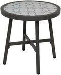 Grand Patio Outdoor Side Table, Round End Table by GrandPatio
