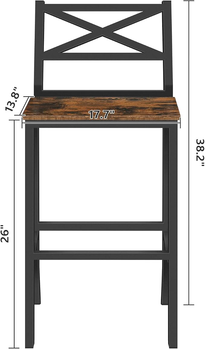 Bar Stools, Kitchen Breakfast Bar Chairs, - Image 2
