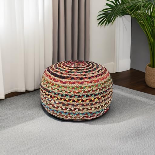 REDEARTH · Round Pouf Ottoman - Image 5