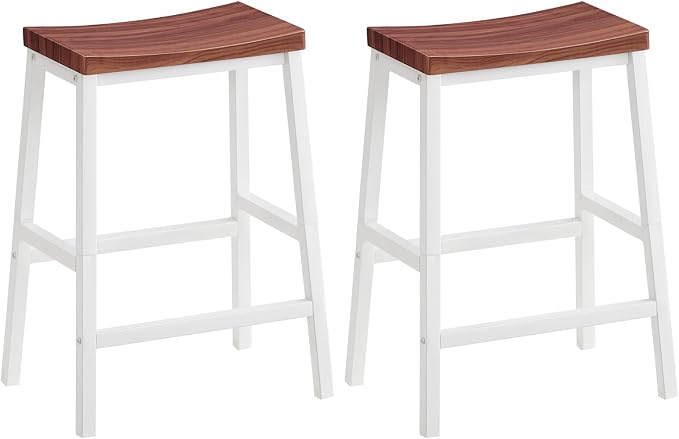 HOOBRO Bar Stools, 23.6 Inch Saddle Stools, Kitchen Counter Seat by HOOBRO