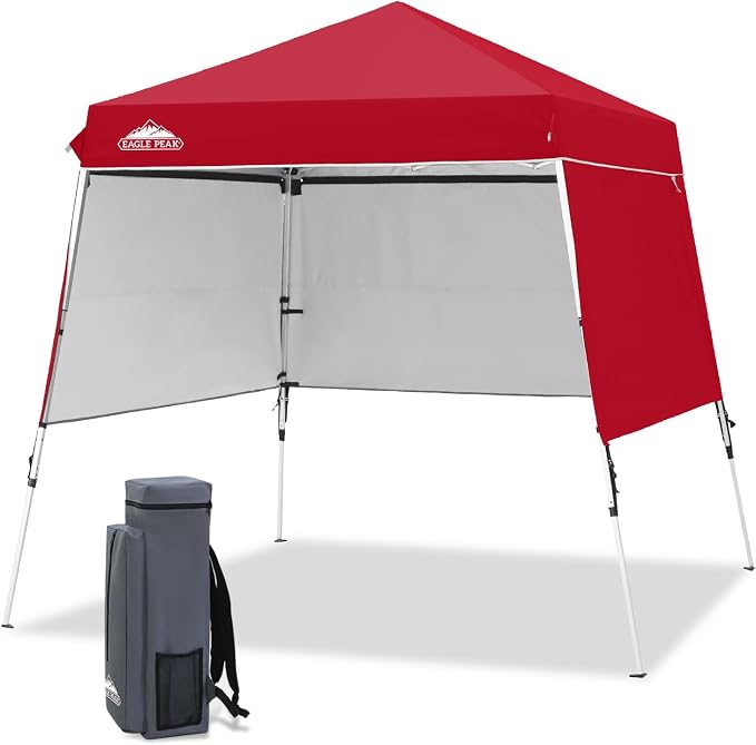 EAGLE PEAK Day Tripper 8x8 Aluminum Super-Lightweight Slant Leg Pop Up Canopy by EAGLEPEAK