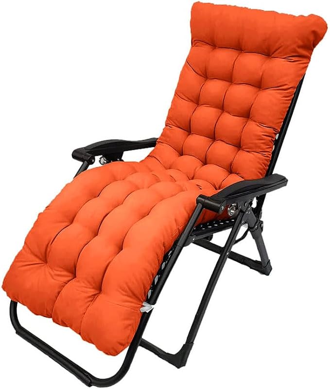 Patio Chaise Lounger Cushion, 61in Lounge Chair Recliners Chair Cushions by Pasrdqoyp