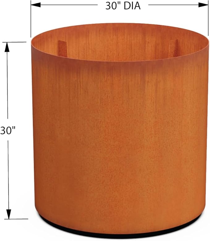 Plantercraft Large Round Corten Steel Planters - Image 5