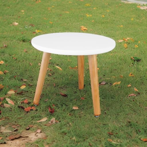 Uneedem Indoor Plant Stand, Wood Mid Century Modern Small Round Side Plant Table - Image 5
