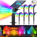 Solar Spot Lights Outdoor Waterproof IP65, RGB Halloween 7 Modes Christmas by KIPEINI