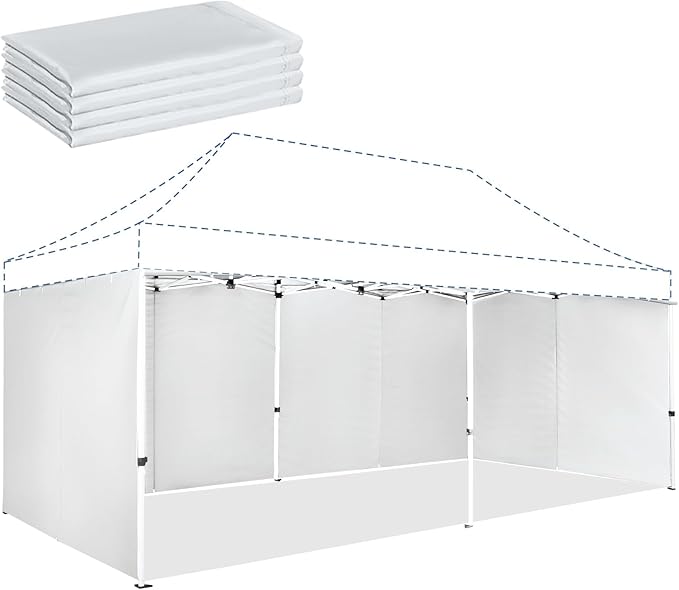 CROWN SHADES 10x20 Canopy Sidewalls by CrownShades