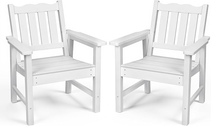 Stoog All-Weather Patio Chairs Set of 2, HIPS Outdoor Chairs by Stoog