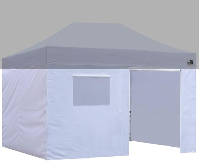 Eurmax USA Full Zippered Walls for 10 x 15 Easy Pop Up Canopy Tent, Enclosure by Eurmax