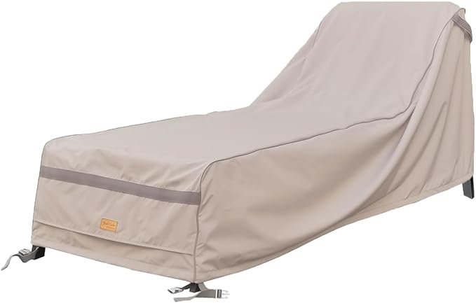Patio Chaise Lounge Cover Waterproof, Heavy Duty Outdoor Lounge Chair Covers by GardenBalsam