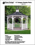 Classic Gazebo Project Plans -Design #10012 by Plans+Design