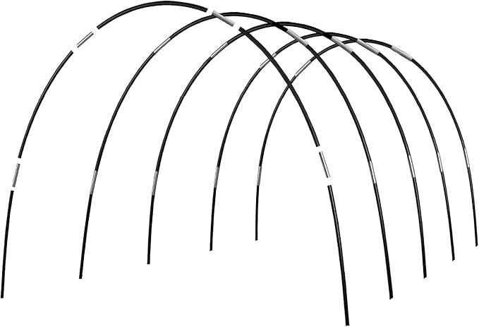 Greenhouse Hoops Grow Tunnel, 5 Sets of 7FT Garden Hoops by Xuwzenkl