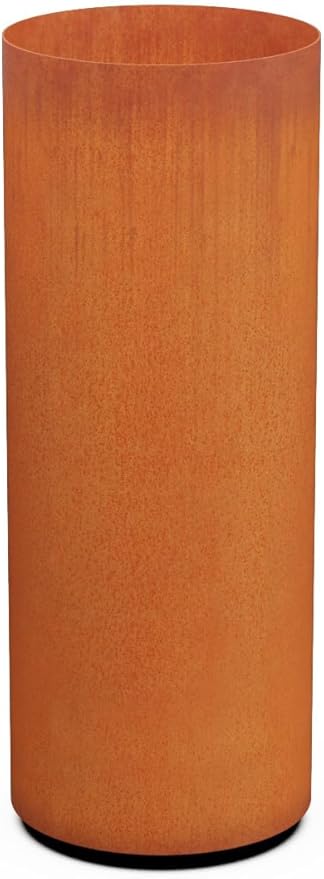 PLANTERCRAFT Corten Steel Metal Planter Box, Round Sizes, Modern Garden Steel by Plantercraft