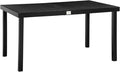 Outsunny Outdoor Dining Table for 6 Person, Rectangular Patio Table, Aluminum by Outsunny