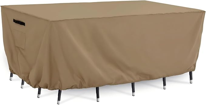 Tempera Patio Furniture Cover Waterproof, Outdoor Dining Table and Chair Covers by TemperaPatioLife