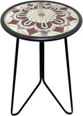 LIFFY Outdoor Side Table, Indoor Round Home Decor End Table & Accent Table by LiffyArt