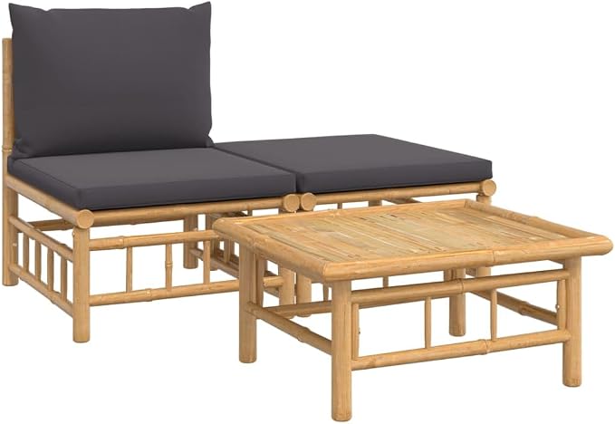 3 Piece Patio Lounge Set Patio daybed, Small Balcony Furniture, Outdoor Balcony - Image 2
