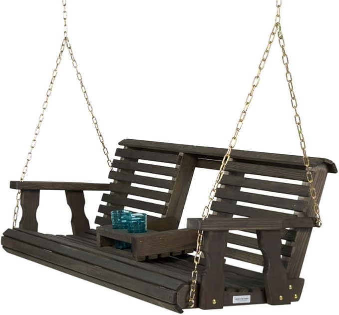 Porchgate Amish Heavy Duty Console Porch Swing by Porchgate