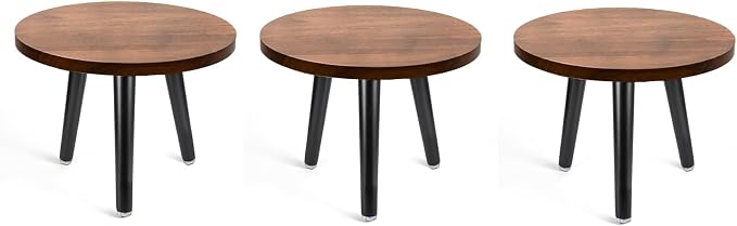 Indoor Plant Stand, Wood Mid Century Plant Table in Walnut Finish, Tall Plant by KGPLOME