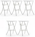BTExpert 32” Round Bar Height Folding Table Set of 5 – 43” High Top Commercial by BTExpert