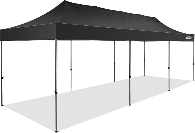 COBIZI 10x30 Pop Up Canopy Without Sidewall, Heavy Duty Canopy UPF 50+ All - Image 9
