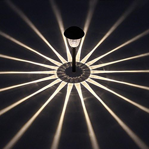 Solar Outdoor Pathway Lights Matt Black Stainless Steel Painted LED Lights - Image 4
