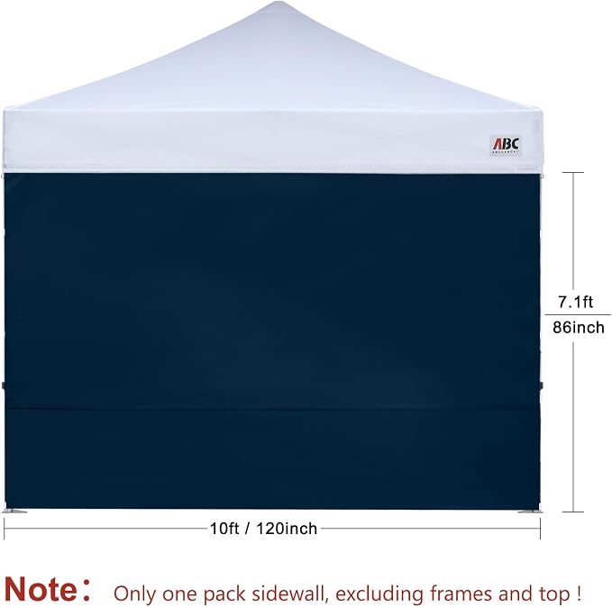 ABCCANOPY Instant Canopy SunWall 10x10 FT, 1 Pack Sidewall Only, No Frame or Top - Image 2