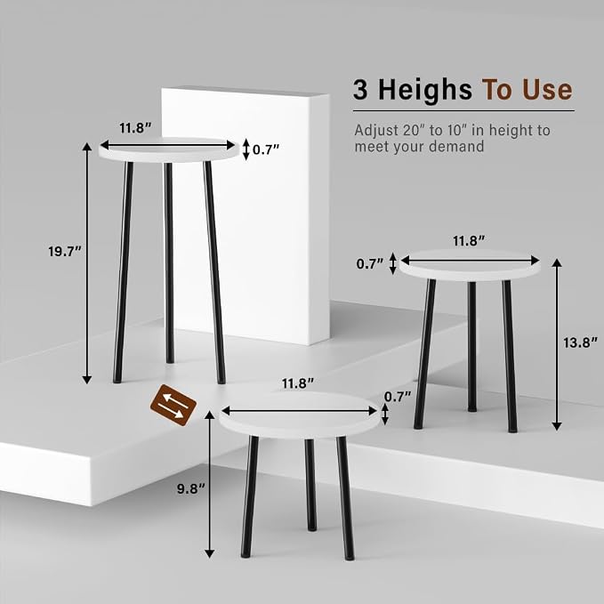 Plant Stand Indoor Tall: Corner Wood Plant Stand 2 Pack Mid Century Modern Decor - Image 2