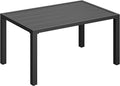 ONBRILL Outdoor Metal Coffee Table, 36 Inch Patio Black Coffee Table by ONBRILL