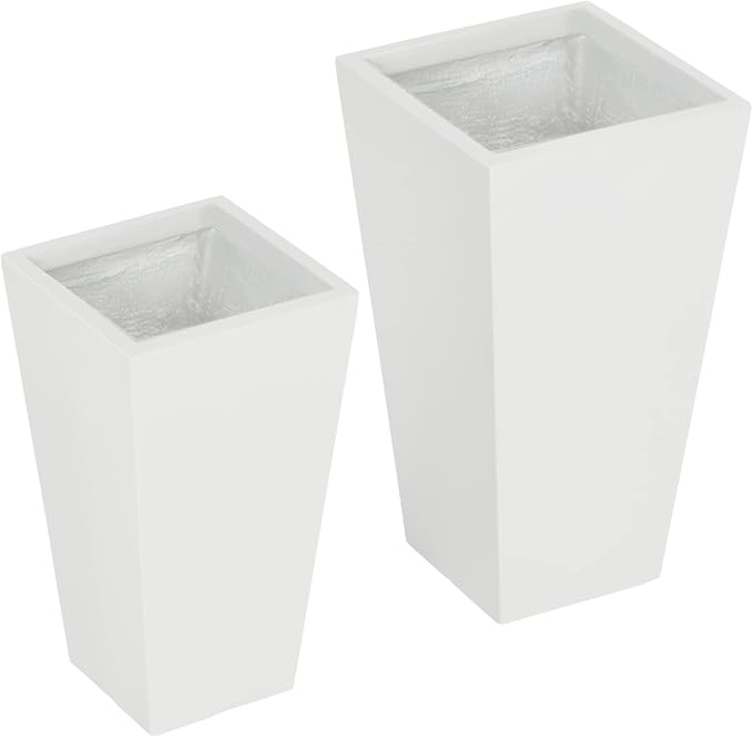 Outsunny 2-Pack Outdoor Planter Set, Flower Pots - Image 9
