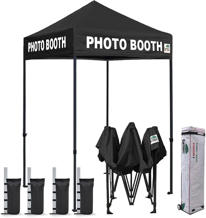 Eurmax USA Printed 5x5 Pop Up Canopy Tent Commercial Instant Canopies by Eurmax